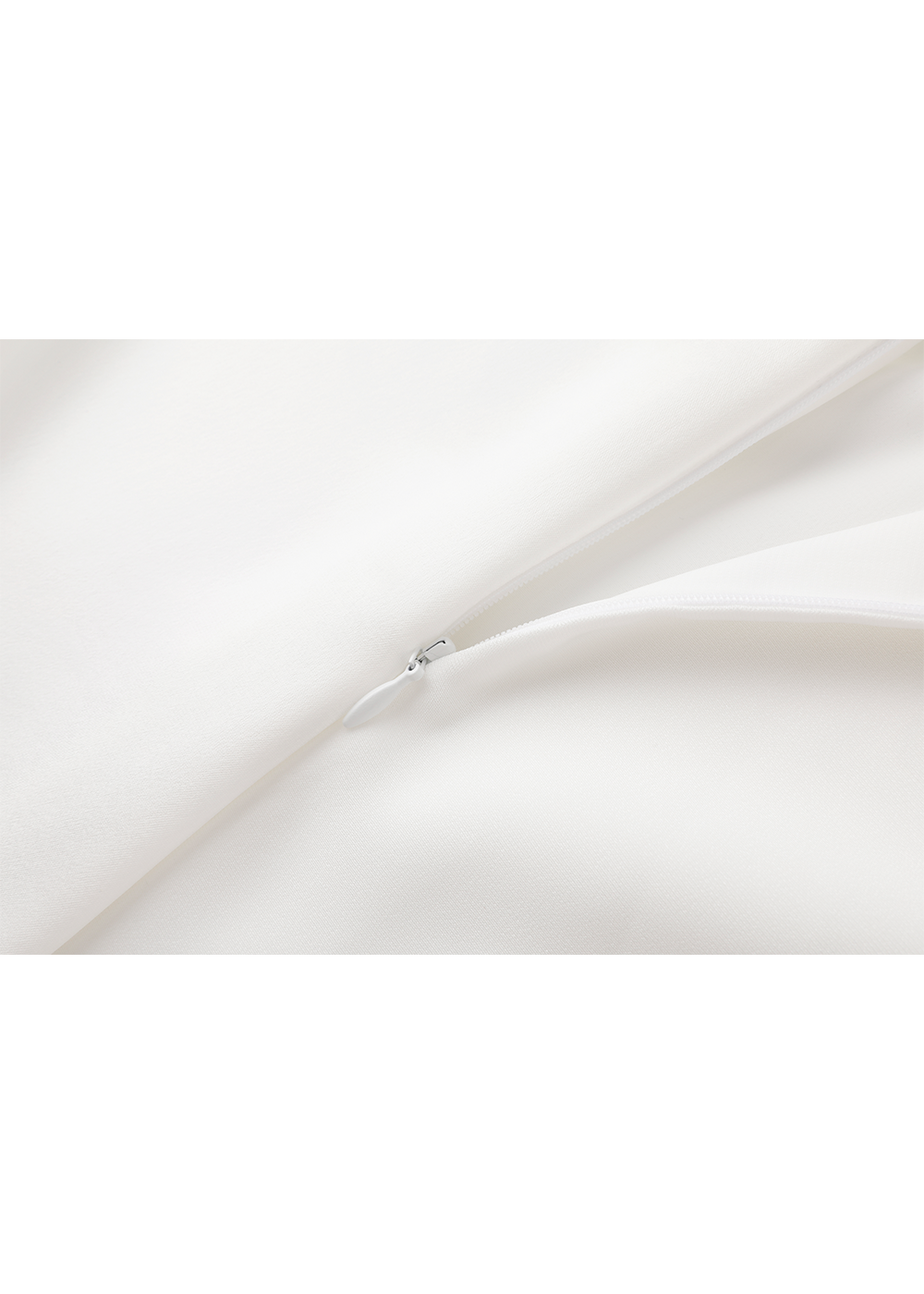 SALAZIA White Acetate Blend Long-Sleeve Dresses