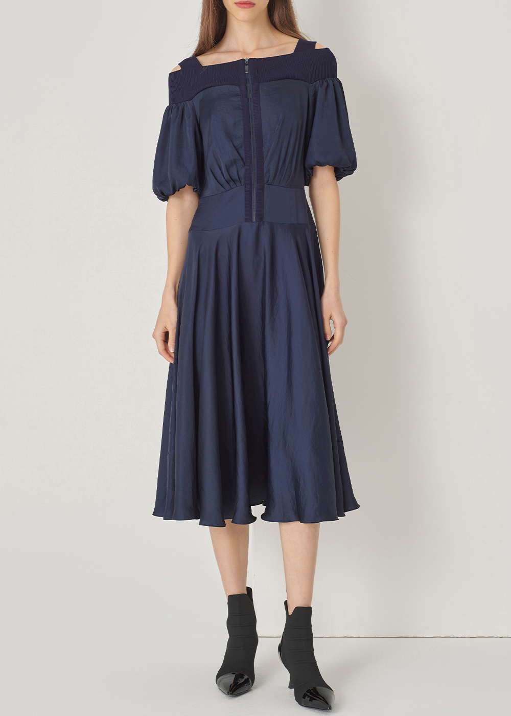 SALAZIA Deep Blue Structured Dresses