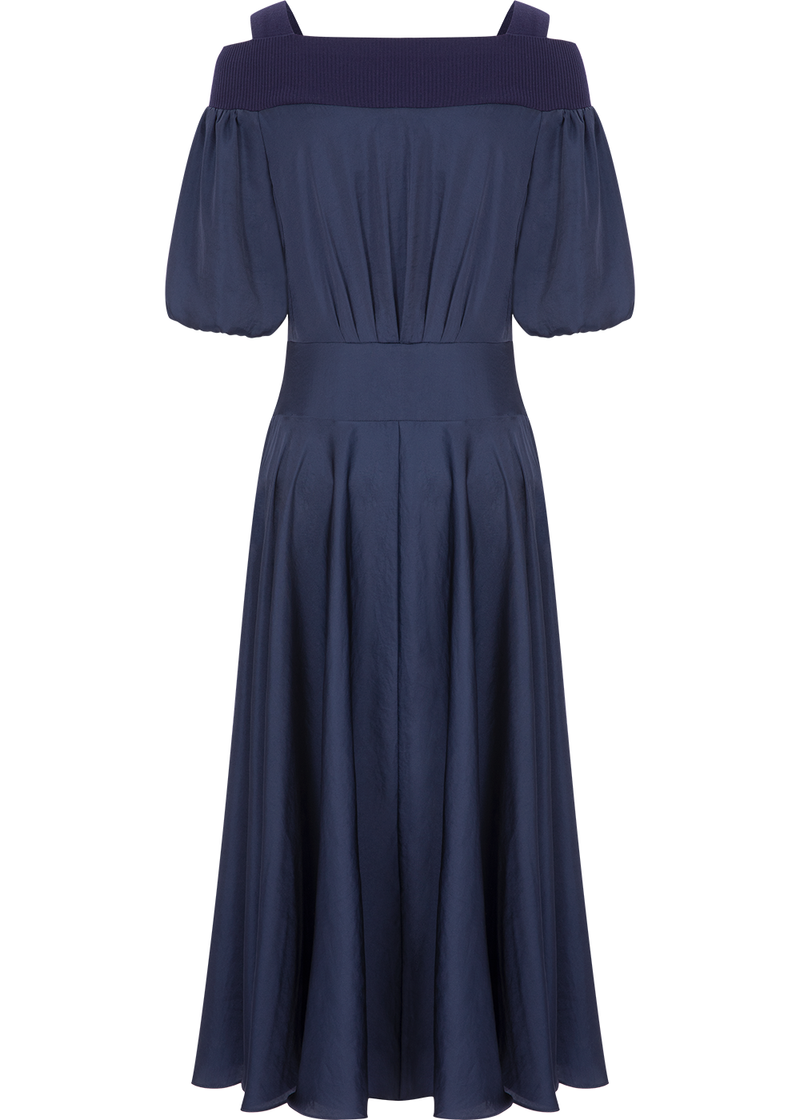 SALAZIA Deep Blue Structured Dresses