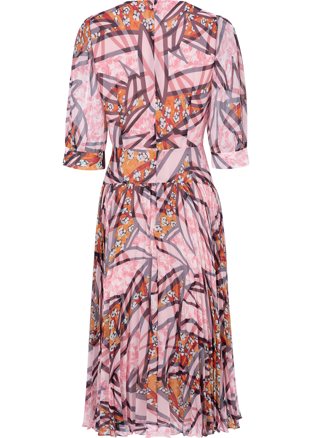 SALAZIA Honey Pink Floral Midi Dresses