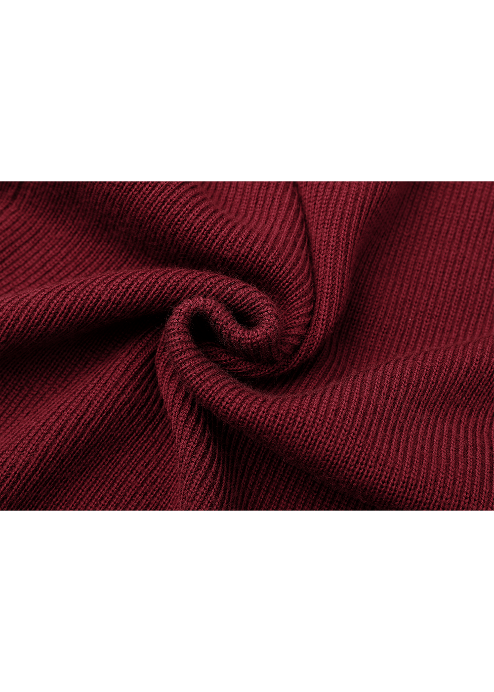 SALAZIA Burgundy Red Wool Knit Dresses