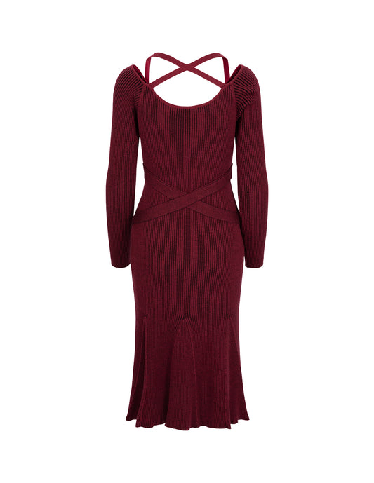SALAZIA Burgundy Cameo Dresses