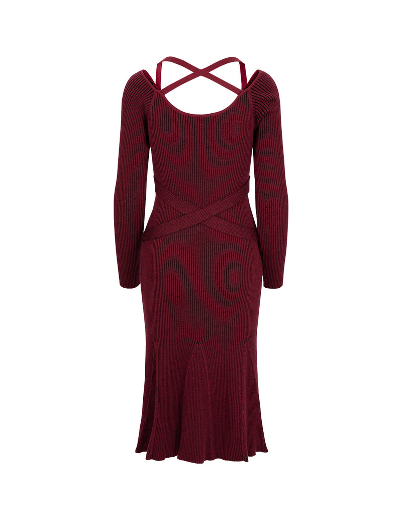SALAZIA Burgundy Cameo Dresses