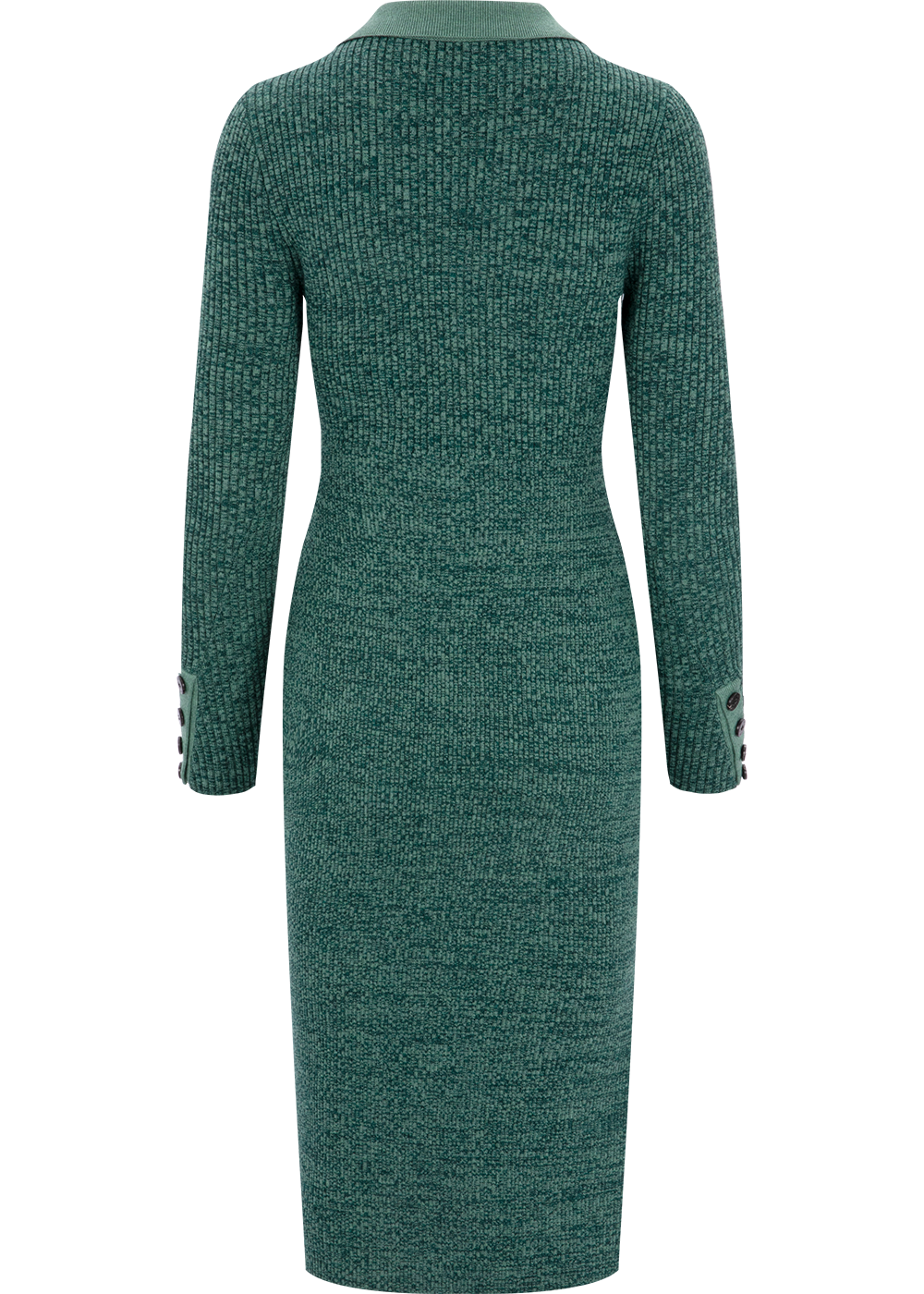 SALAZIA Vanilla Green Wool Blend Knit Dresses