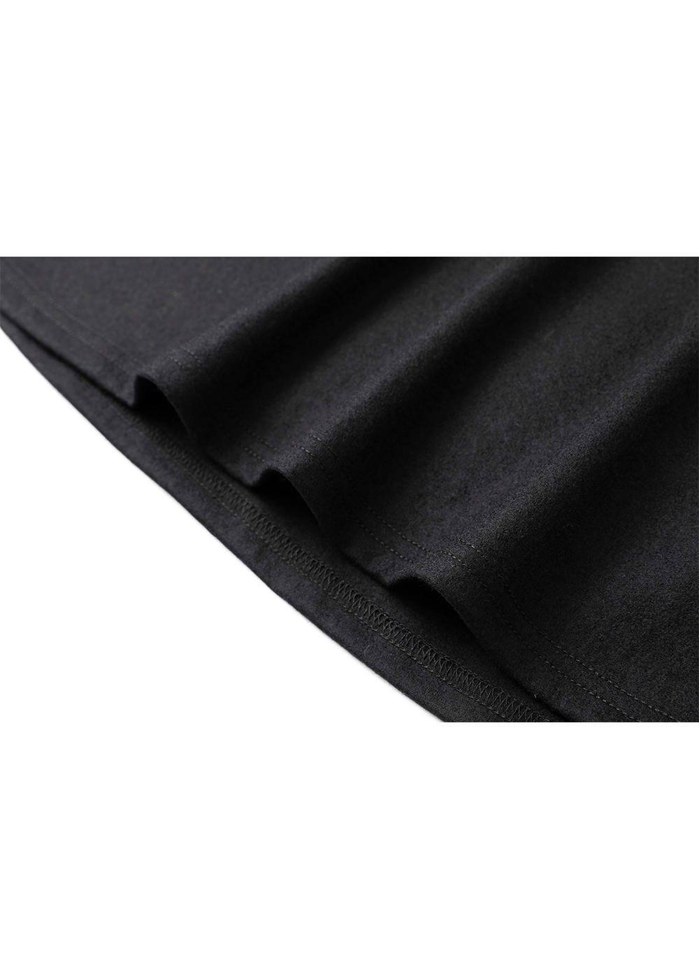 SALAZIA Black-White Contrast Wool Dresses