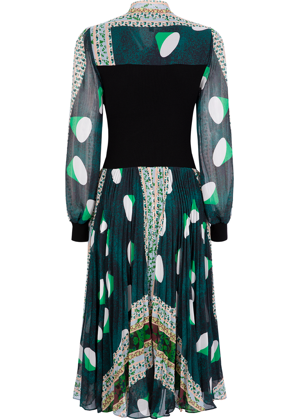 SALAZIA Green Forest Wool-Blend Dresses
