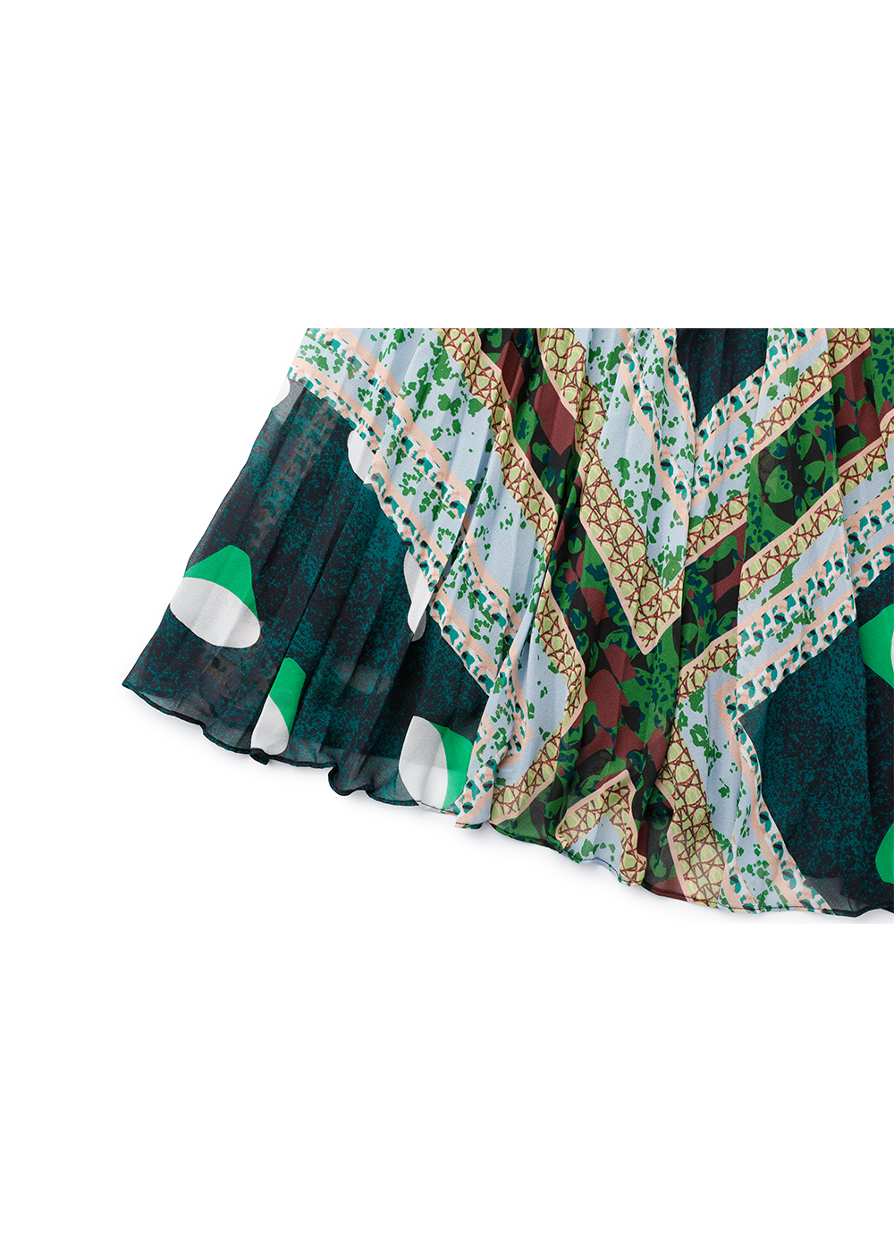 SALAZIA Green Forest Wool-Blend Dresses