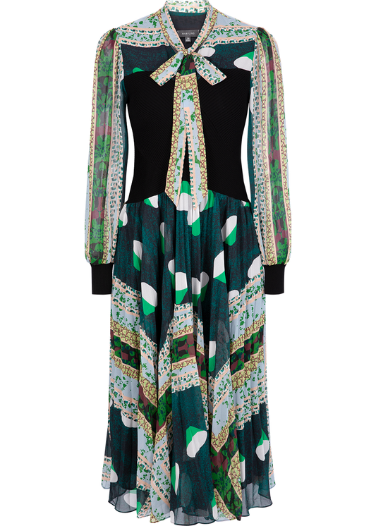 SALAZIA Green Forest Wool-Blend Dresses