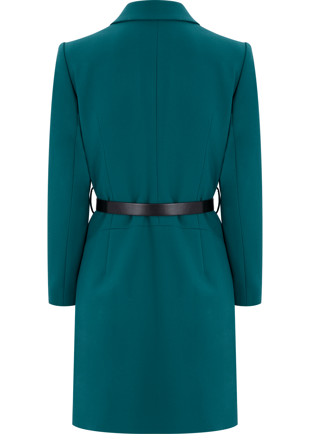 SALAZIA Turquoise Multi-Fiber Blend Short-Sleeve Dresses