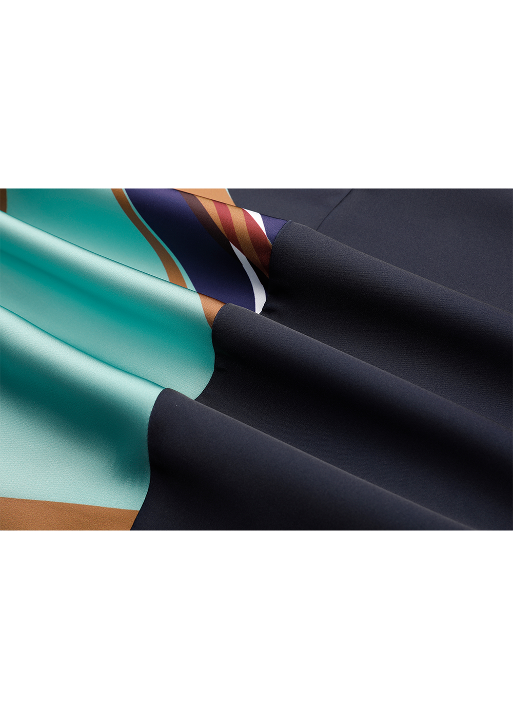 SALAZIA Dark Green River Wool-Blend Dresses