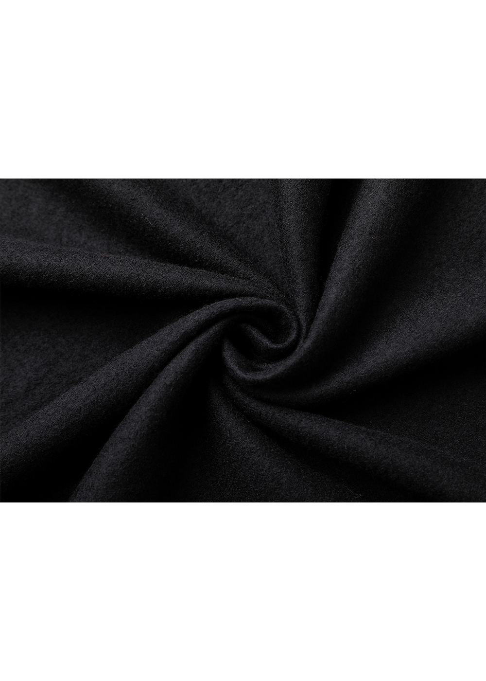 SALAZIA Black Wool-Silk Blend Fit-and-Flare Dresses