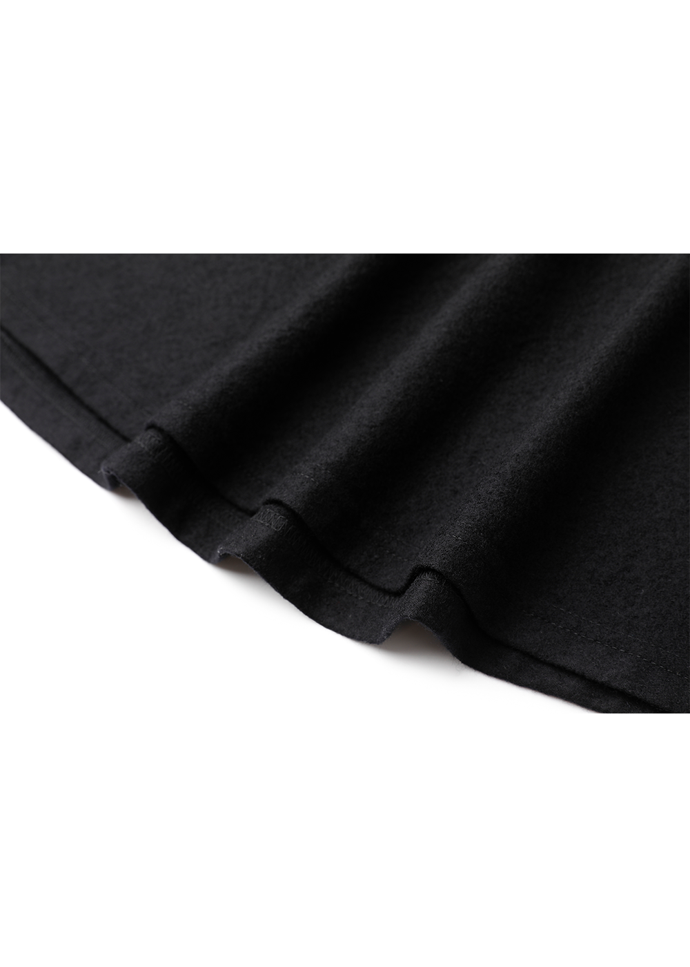 SALAZIA Black Wool-Silk Blend Fit-and-Flare Dresses