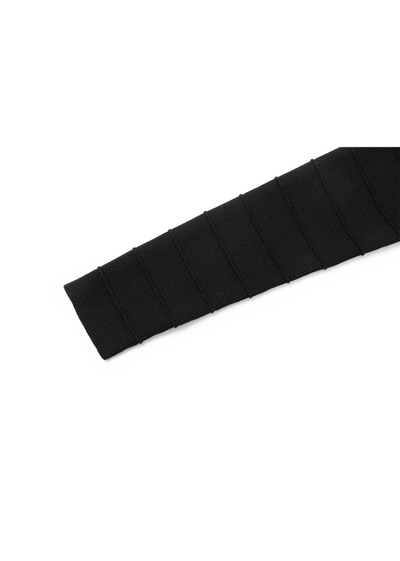 SALAZIA Black Knit-Panel Dresses
