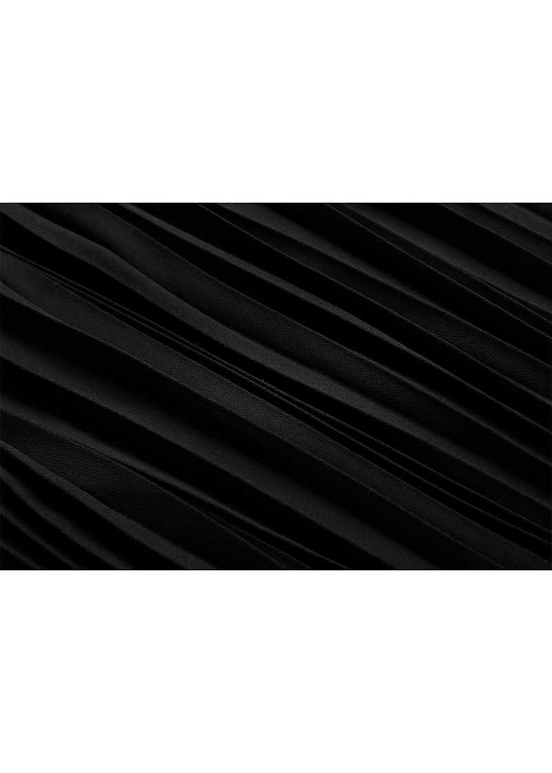 SALAZIA Black Knit-Panel Dresses