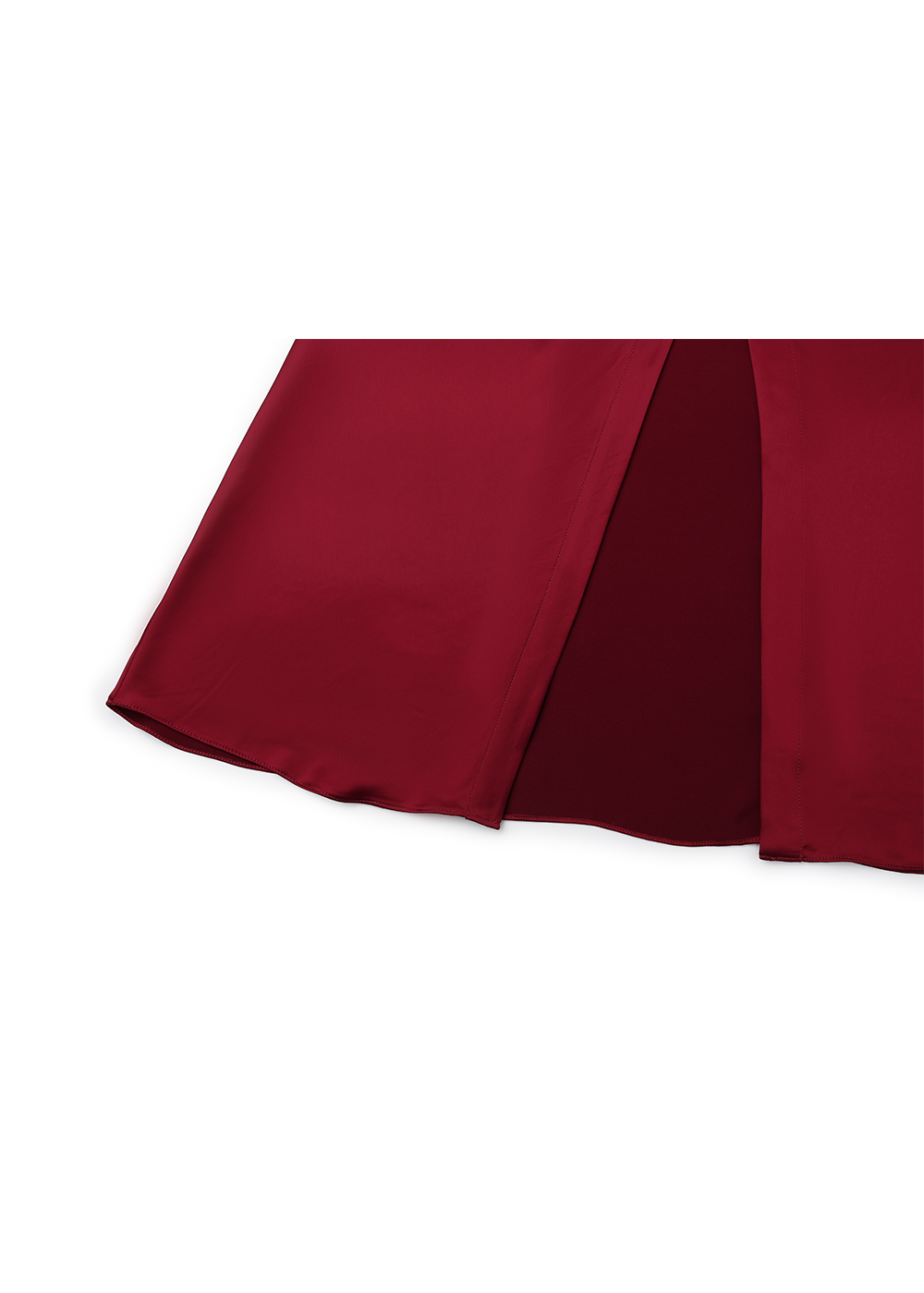 SALAZIA Burgundy Acetate Blend Maxi Dresses