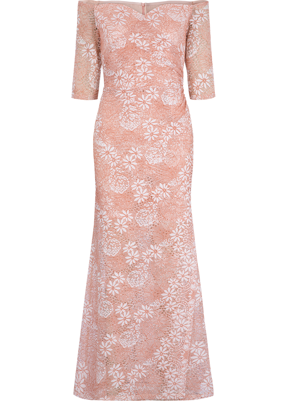 SALAZIA Pink Nylon Blend Short-Sleeve Dresses