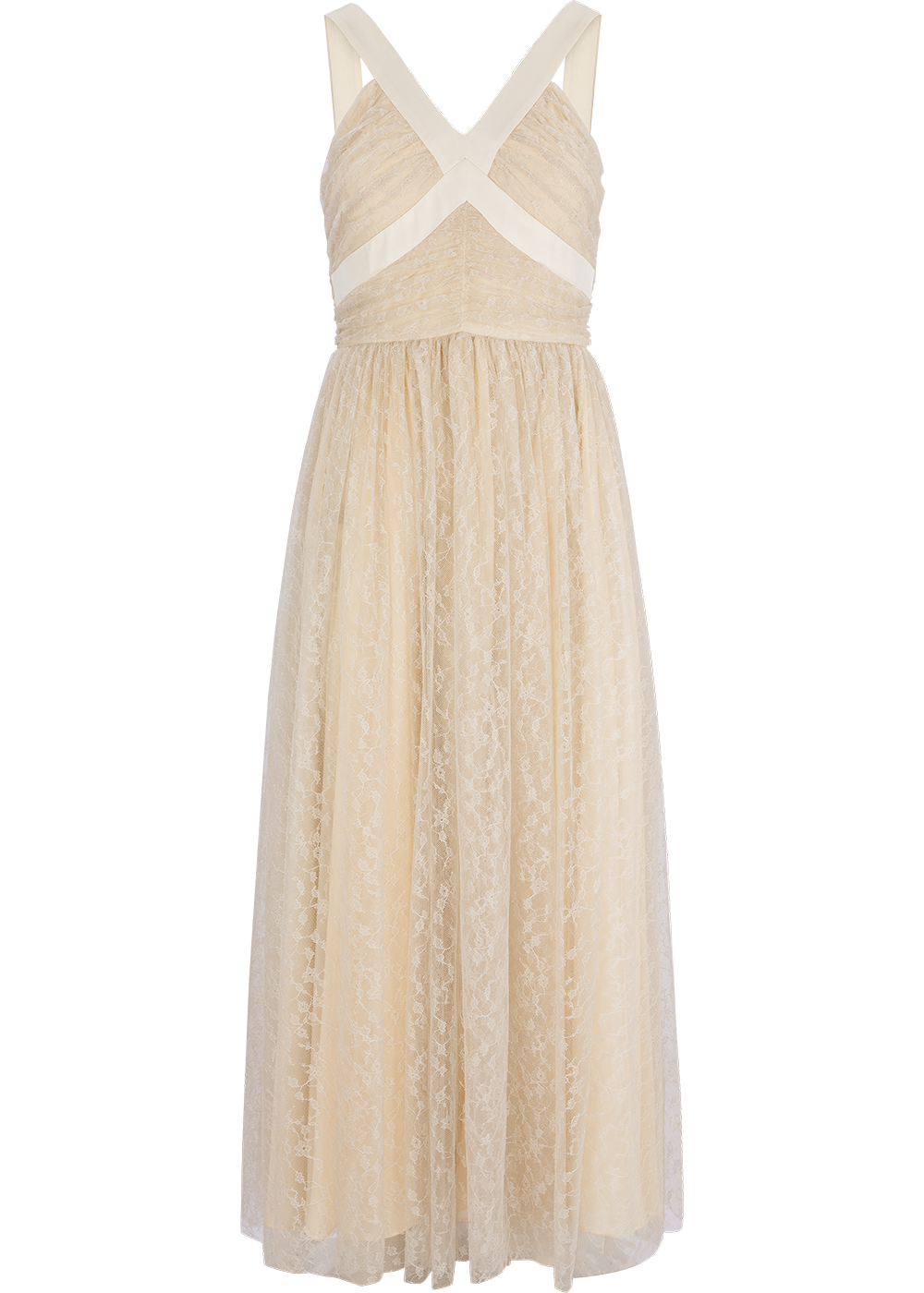 SALAZIA Champagne Lace and Acrylic Blend Dresses