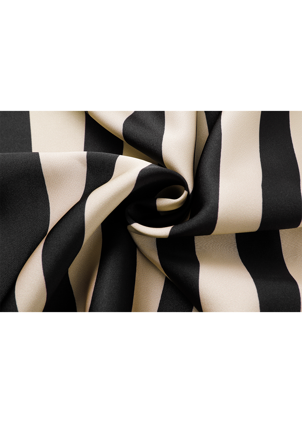 SALAZIA Black-Camel Line Art Wool Blend Dresses