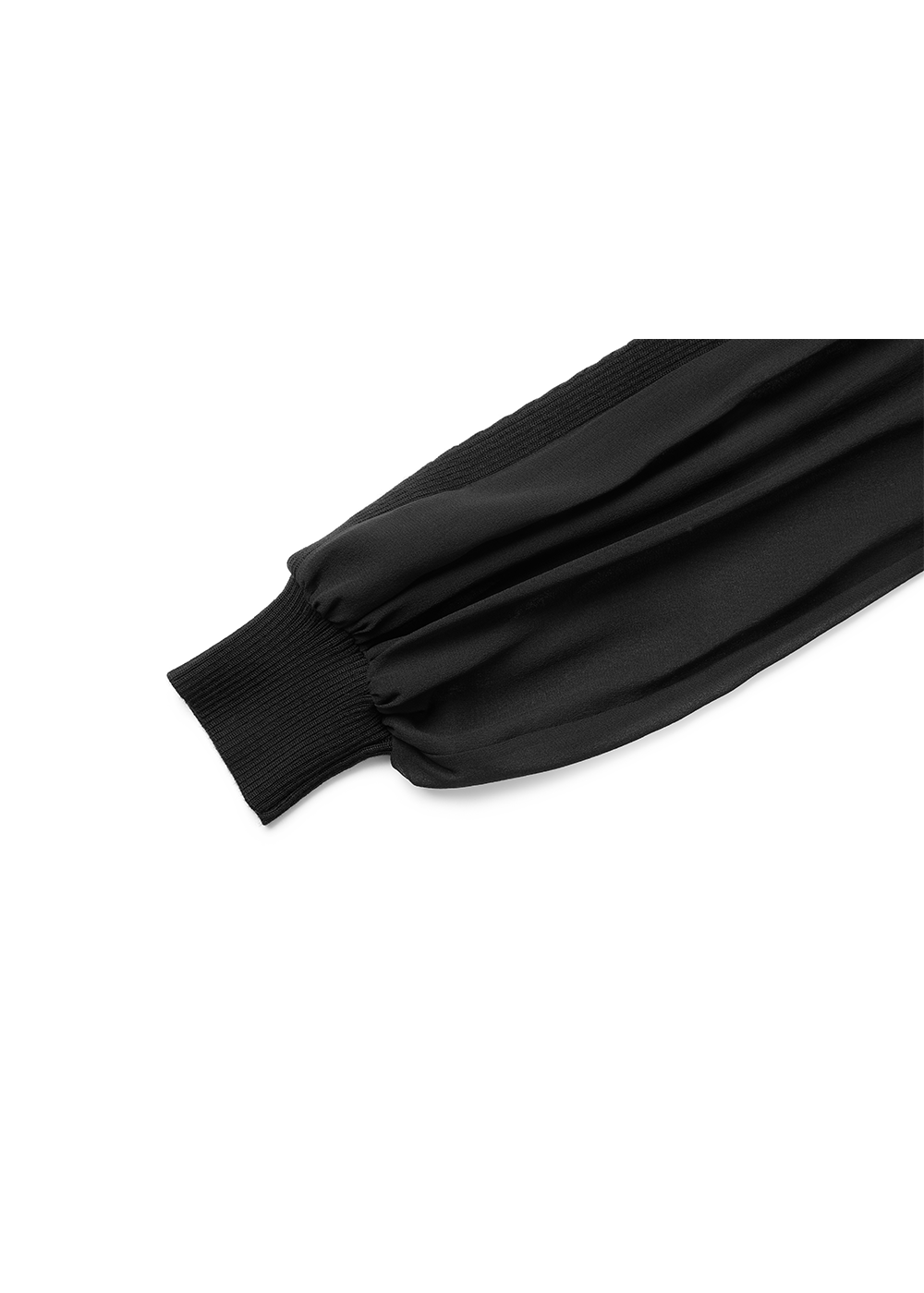 SALAZIA Black Mixed-Media Wool Dresses
