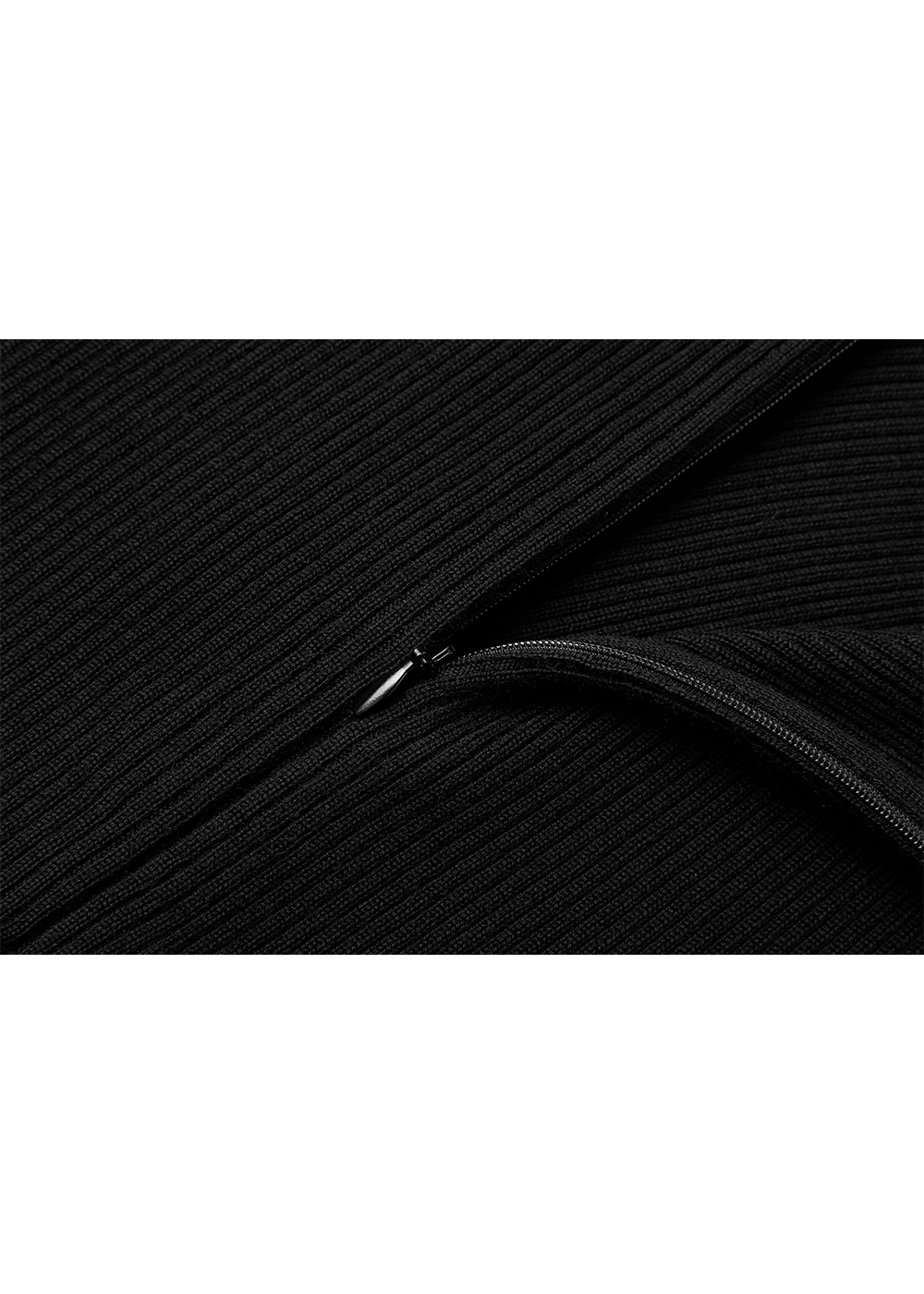 SALAZIA Black Mixed-Media Wool Dresses