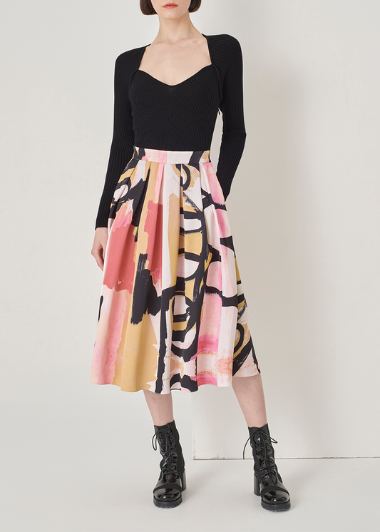 SALAZIA Pink Noir Doodle Dresses