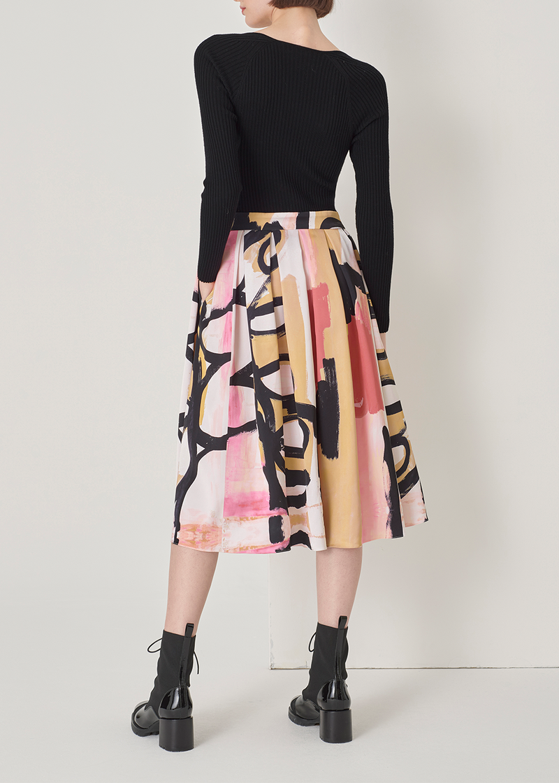 SALAZIA Pink Noir Doodle Dresses