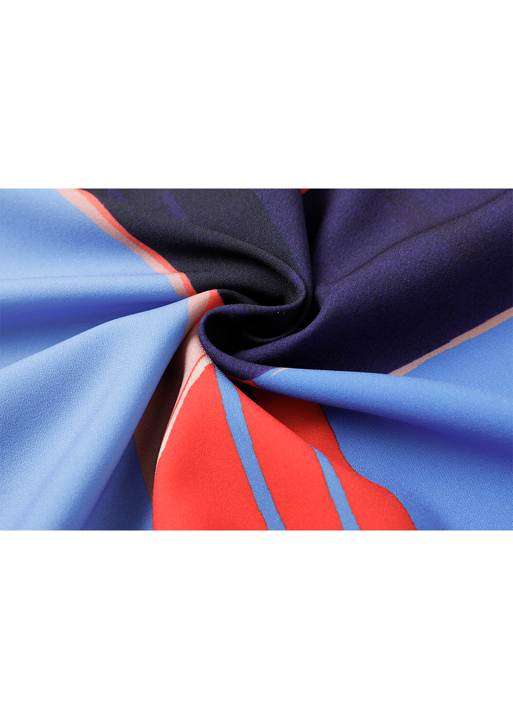 SALAZIA Deep Blue Art Collage Stretch Dresses