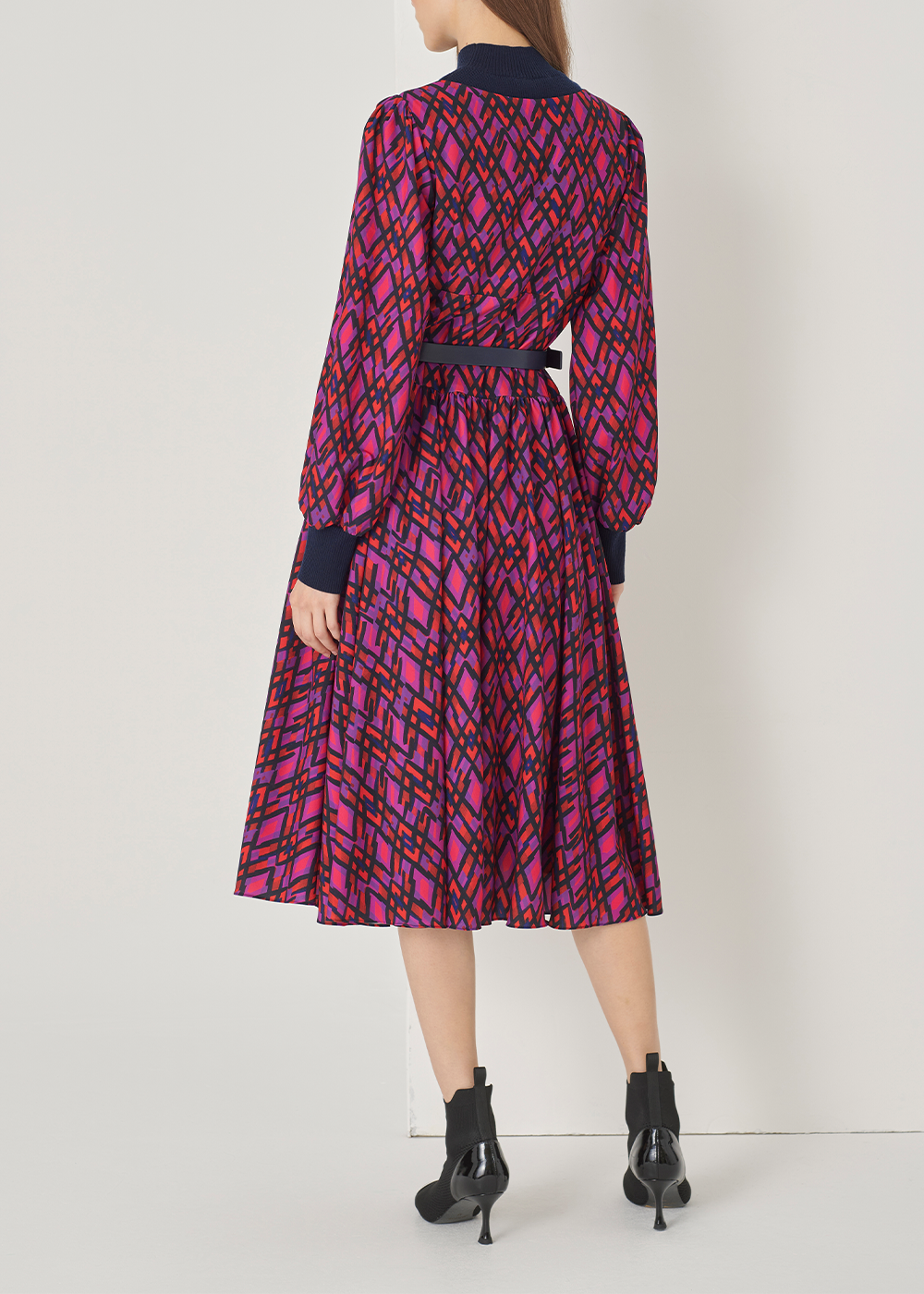 SALAZIA Mulberry Plaid Dresses