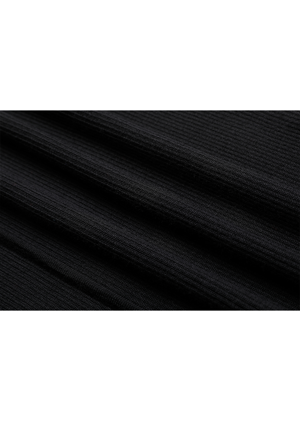 SALAZIA Black-White Colorblock Wool Blend Dresses