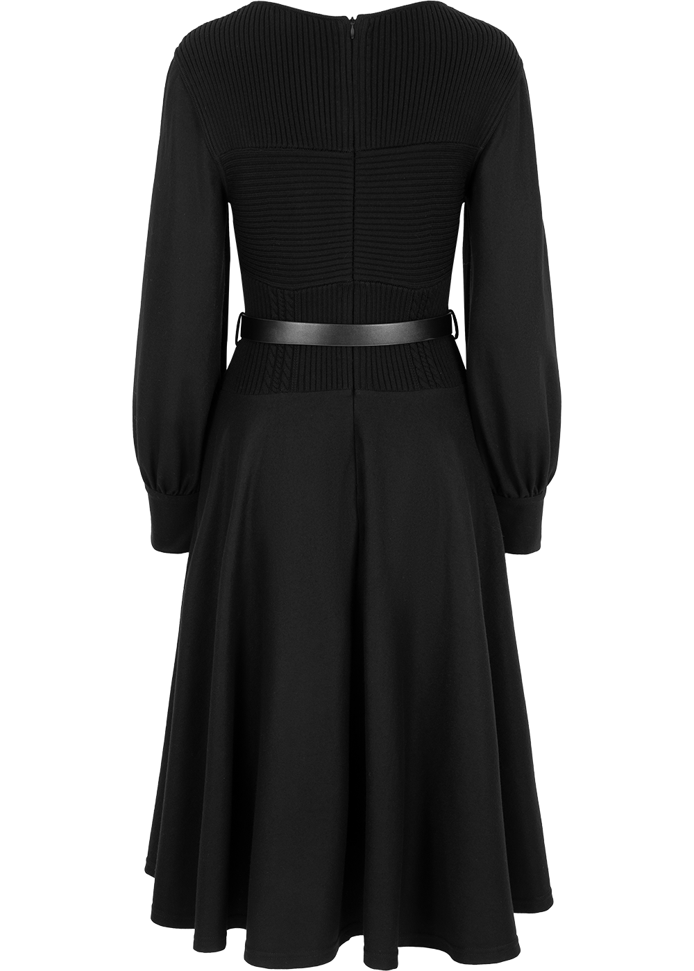 SALAZIA Black Wool Blend Dresses