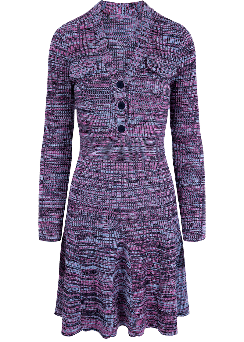 SALAZIA Lavender Purple Wool Knit Dresses