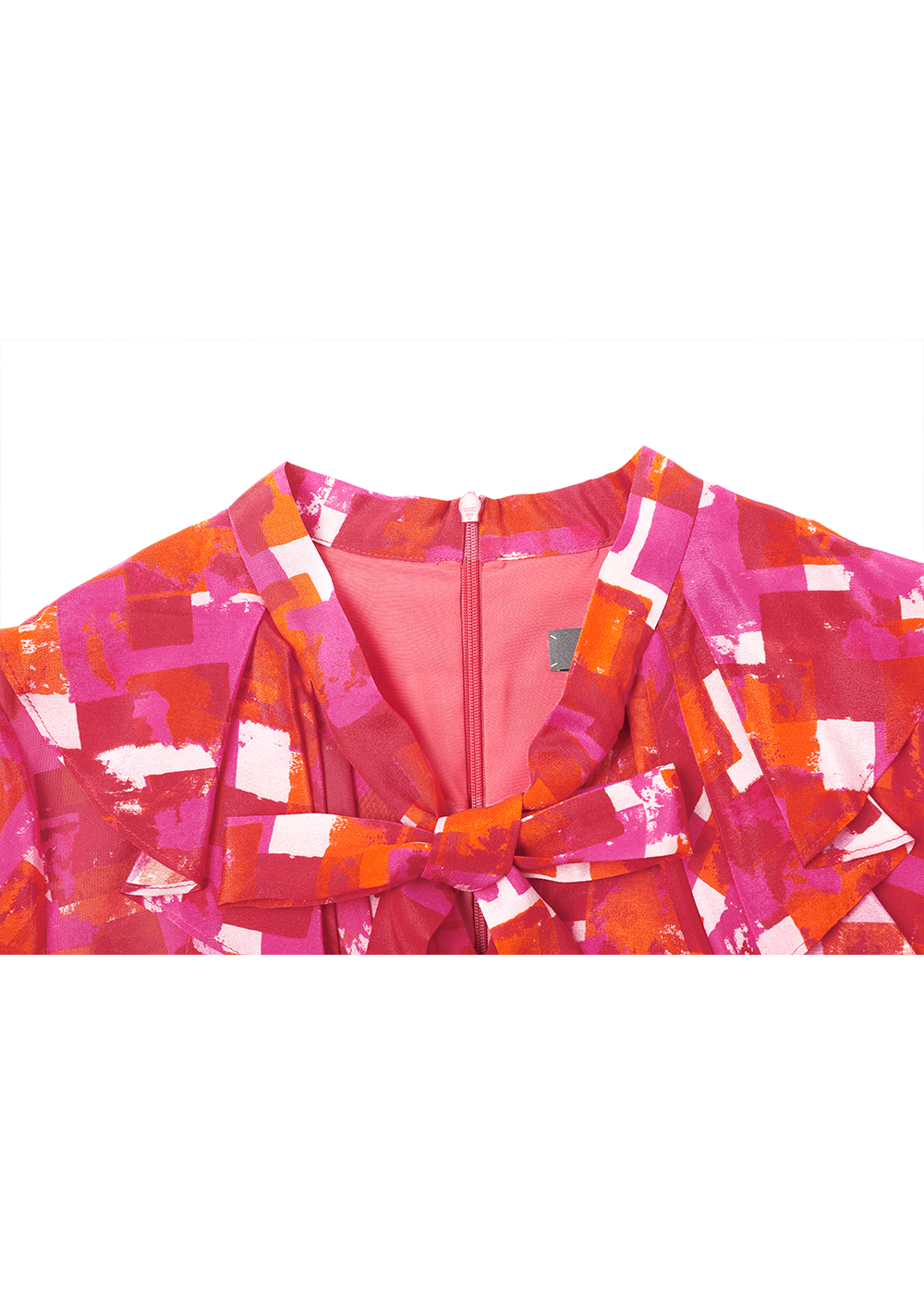 SALAZIA Berry Pink Plaid Silk Dresses