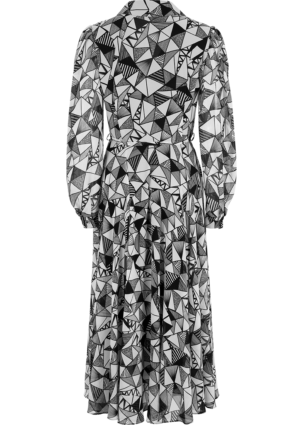 SALAZIA Black and White Striped Maxi Dresses