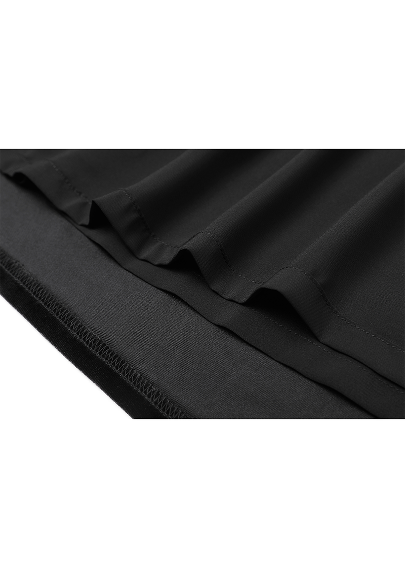 SALAZIA Black Fitted Midi Dresses