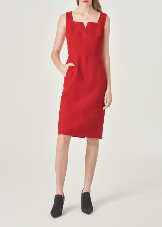 SALAZIA Crimson Silhouette Dresses
