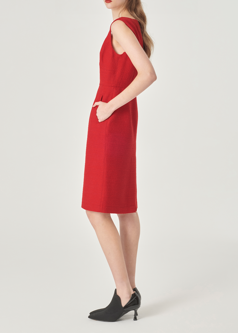SALAZIA Crimson Silhouette Dresses