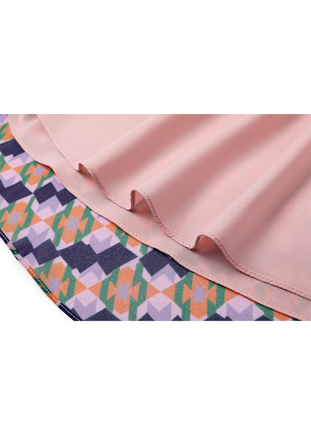 SALAZIA Purple-Blue Diamond Grid Dresses