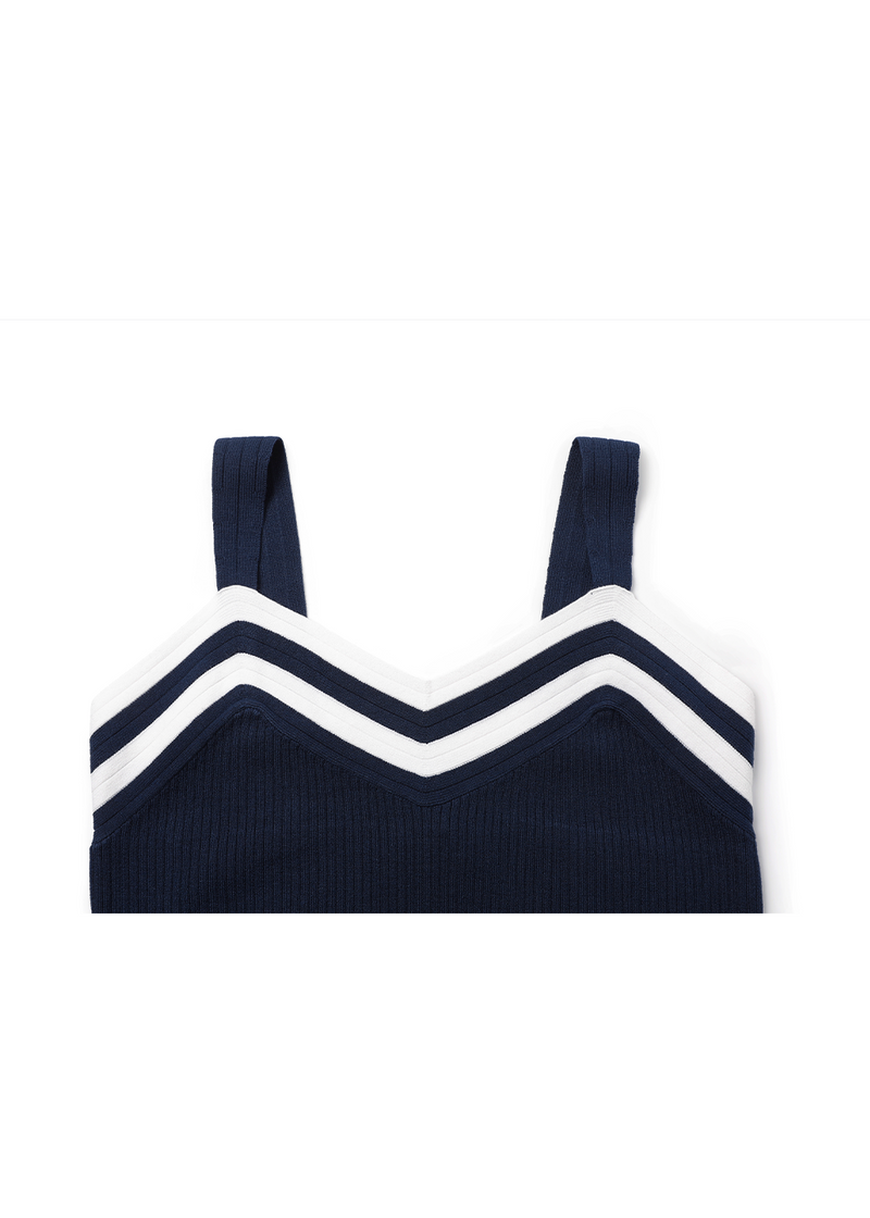 SALAZIA Deep Navy Slip Dresses