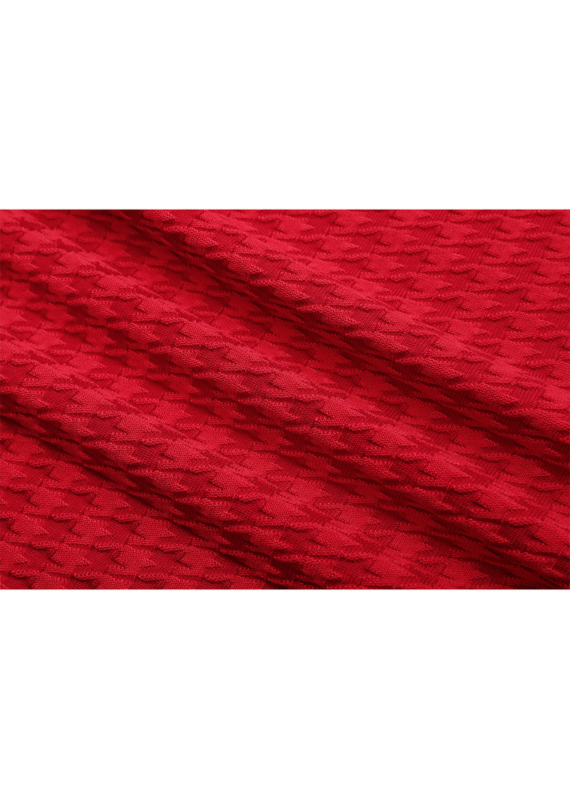 SALAZIA Bright Red Viscose Knit Dresses