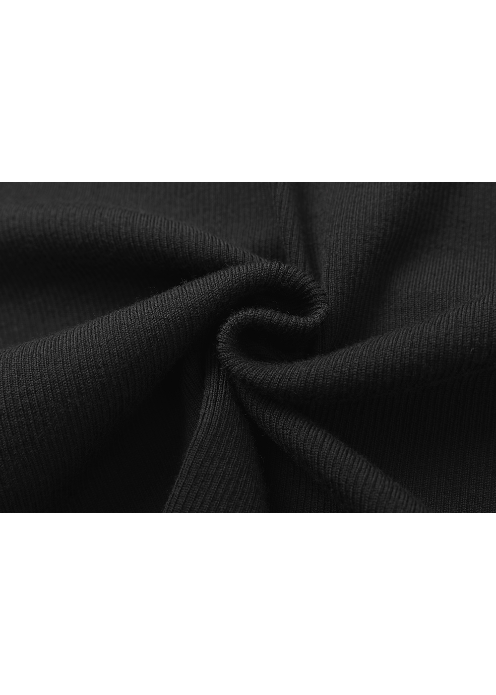SALAZIA Black Wool-Nylon Blend Knit Dresses