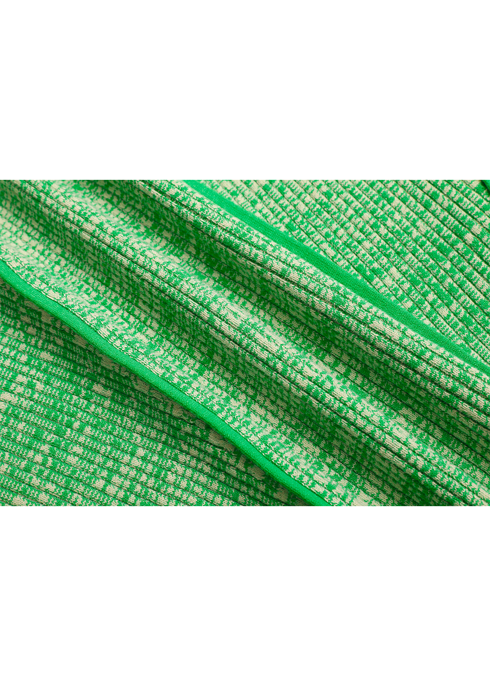 SALAZIA Ice Green Viscose Blend Knit Short-Sleeve Dresses