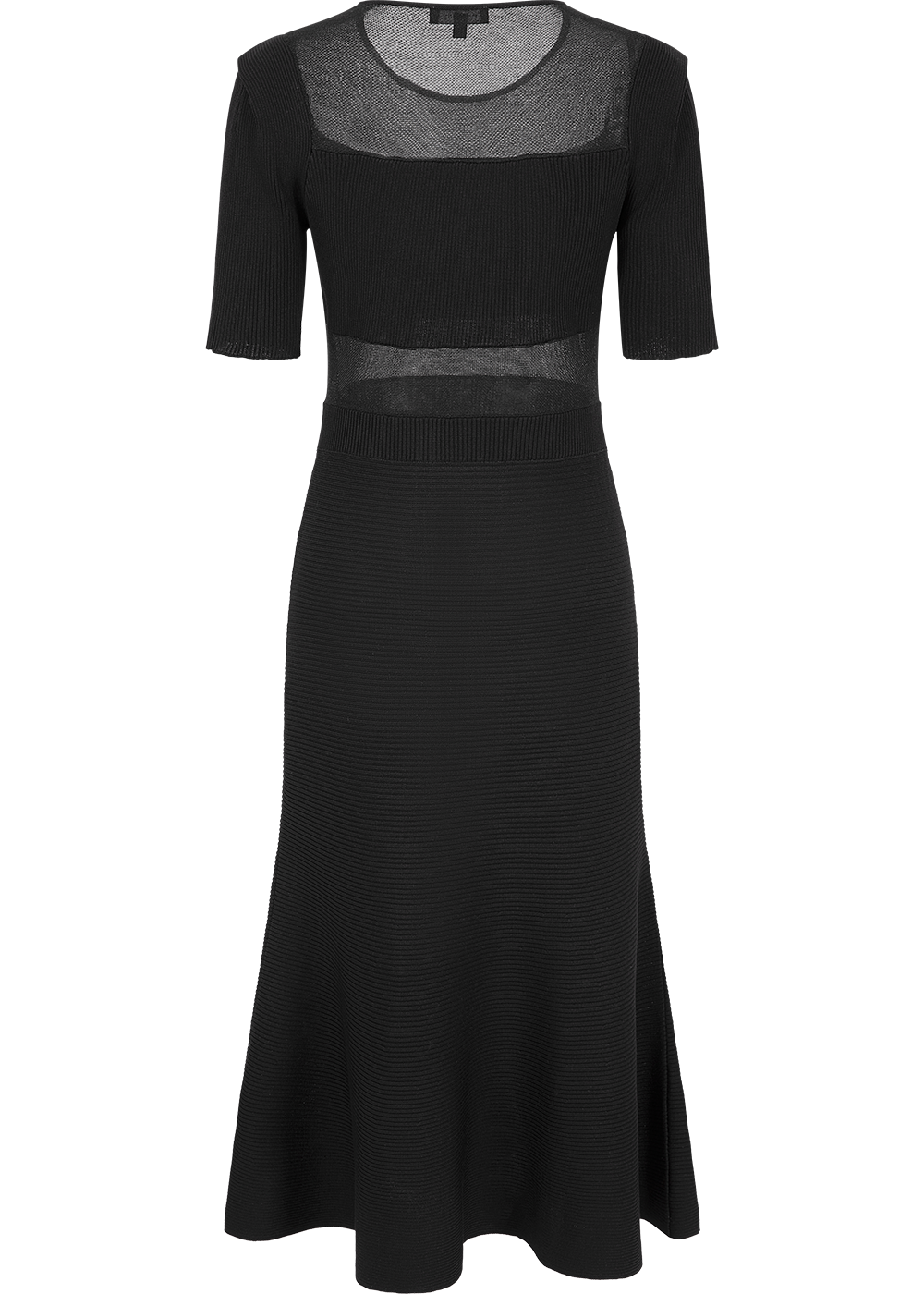 SALAZIA Black Regenerated Cellulose Blend Knit Dresses