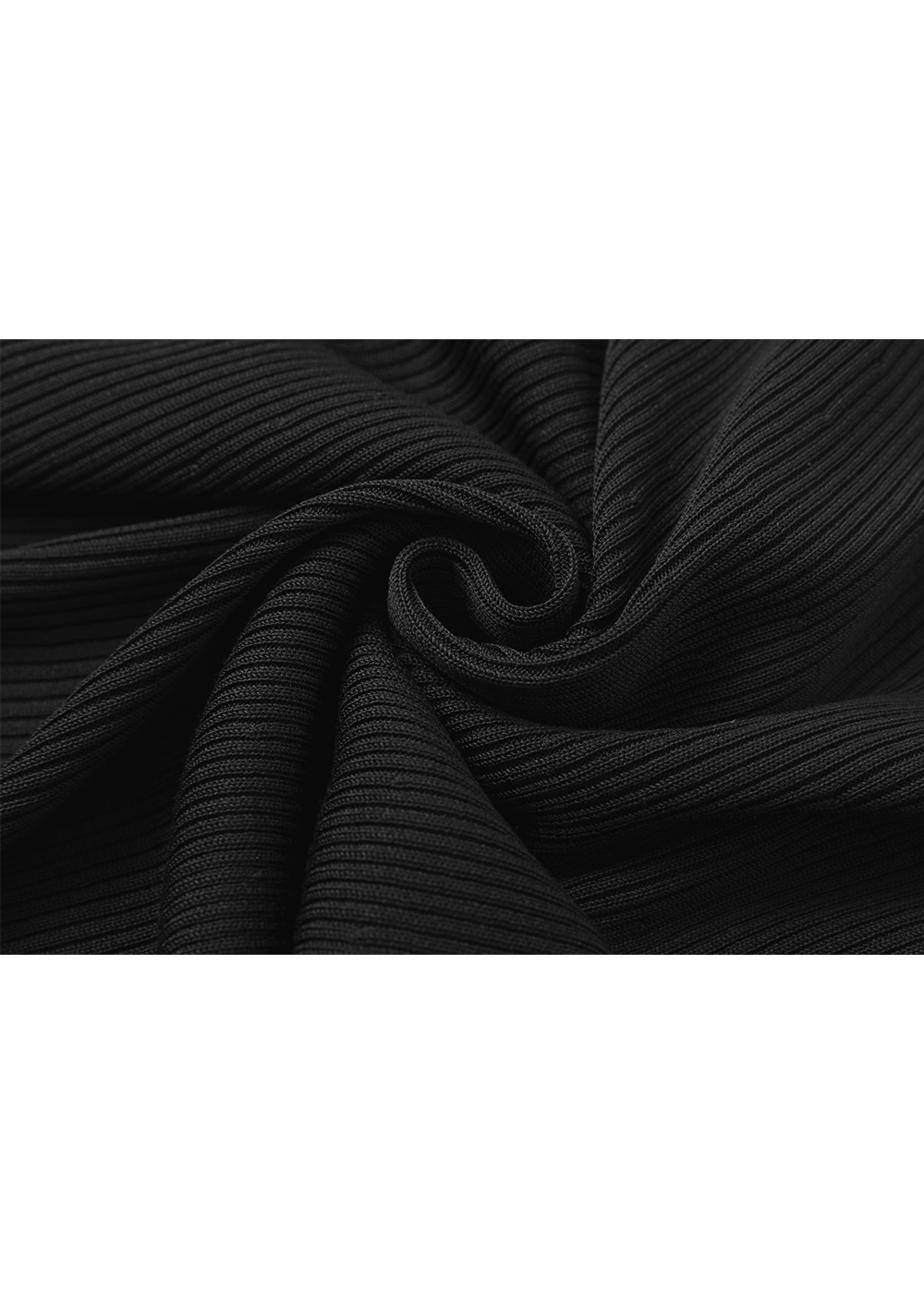 SALAZIA Black Regenerated Cellulose Blend Knit Dresses