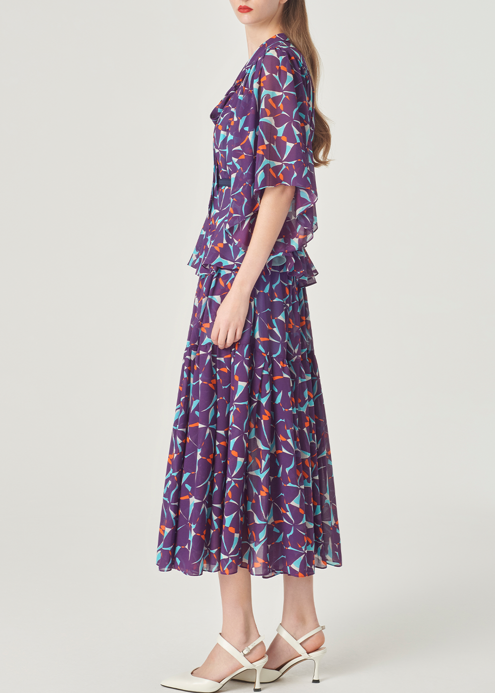 SALAZIA Bauhinia Print Blouses