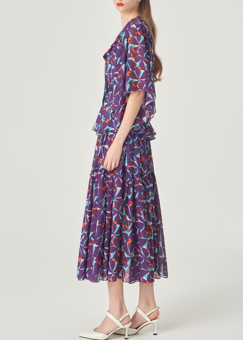 SALAZIA Bauhinia Print Blouses