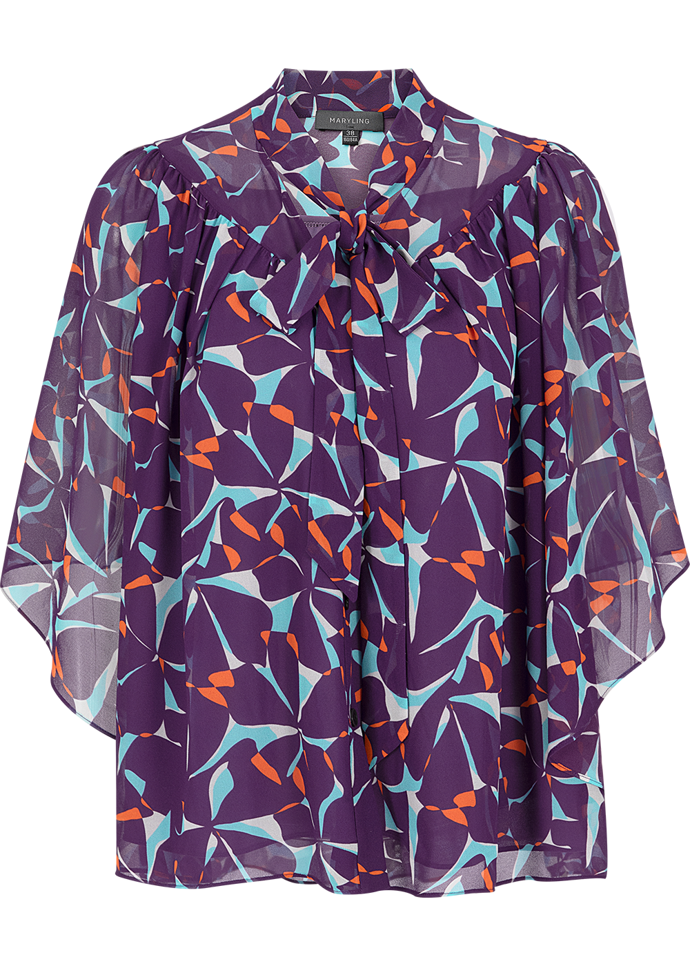 SALAZIA Bauhinia Print Blouses