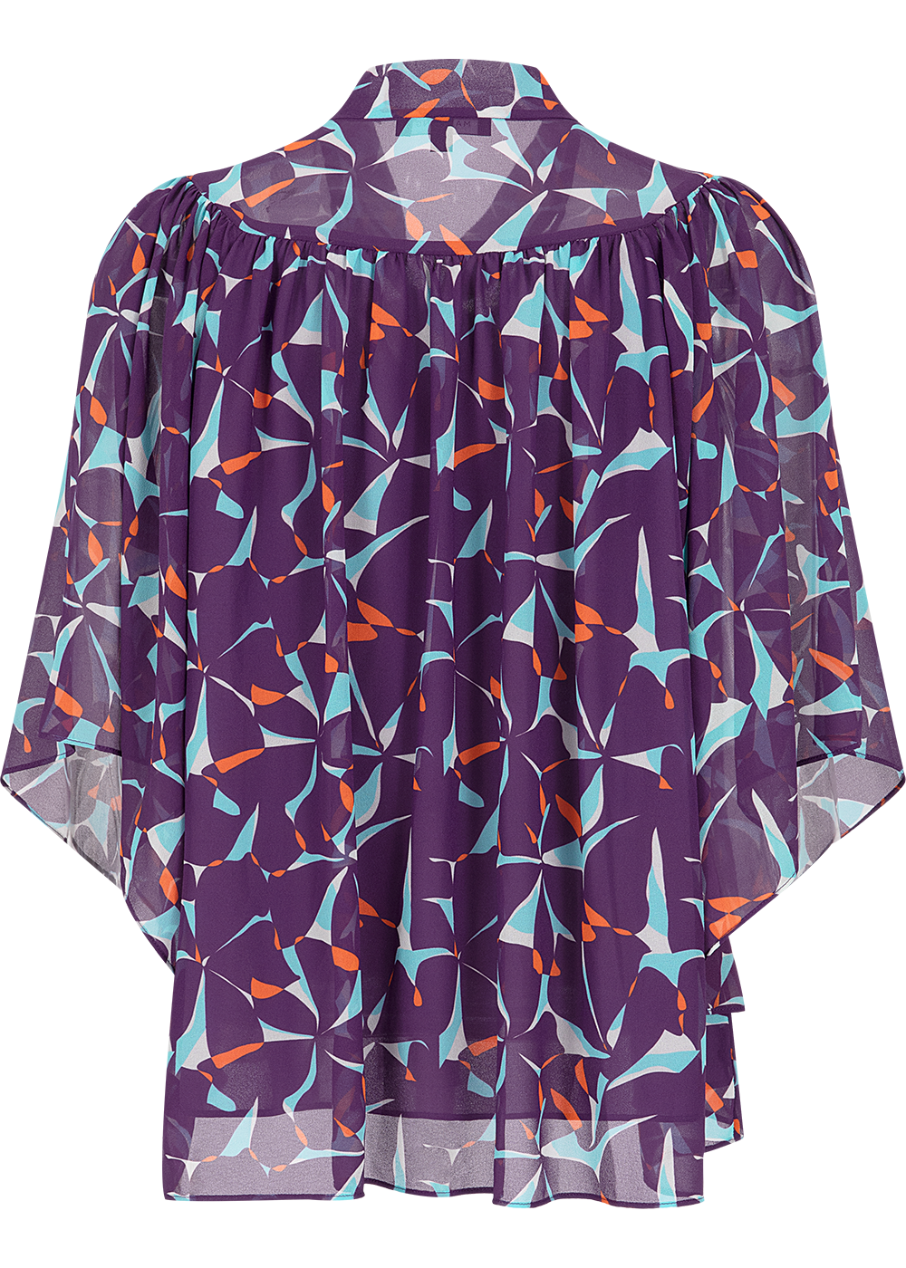SALAZIA Bauhinia Print Blouses