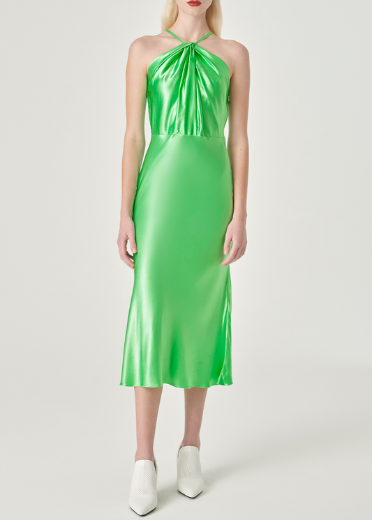 SALAZIA Flowing Water Green Viscose Dresses