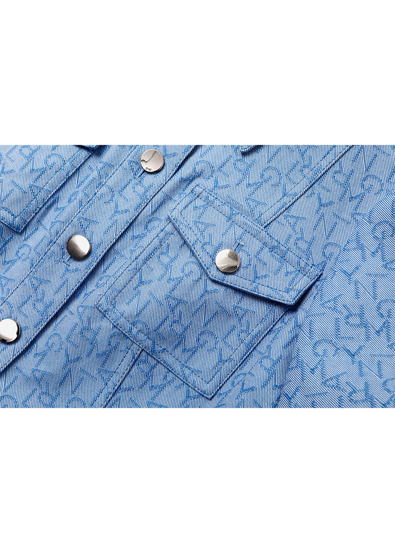 SALAZIA Denim Blue Cotton Dresses