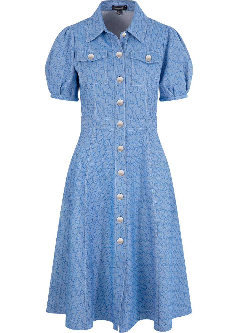 SALAZIA Denim Blue Cotton Dresses